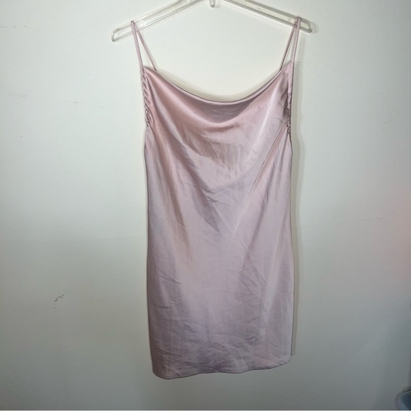 Forever 21 Slip Dress Pink Shimmery Size Medium - Picture 8 of 11